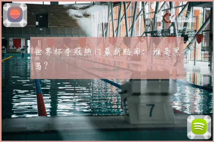 世界杯夺冠热门最新赔率:谁是黑马?
